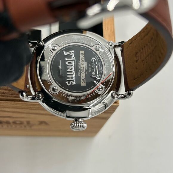 Men's Shinola runwell stainless steel 47 mm watch NWT - Picture 6 of 12